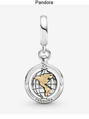 Pandora Silver and Gold World Charm Bracelet